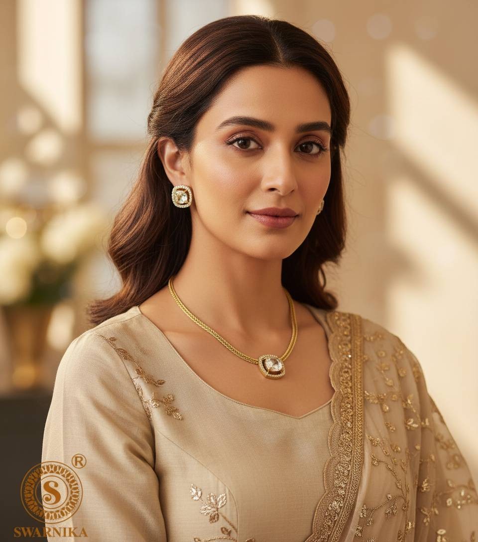 Kundan Glow Necklace Set