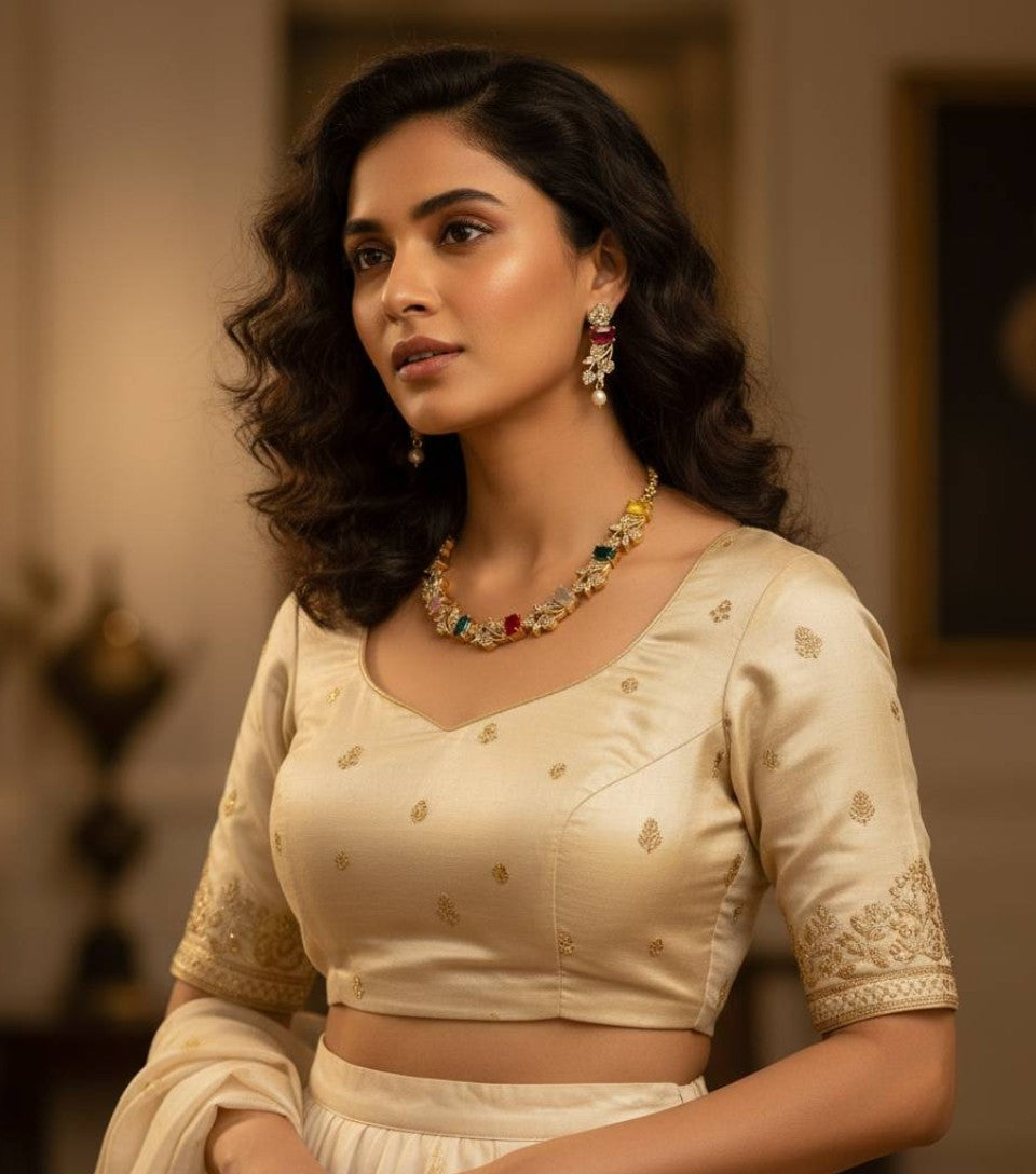 Navratna Elegance Necklace Set