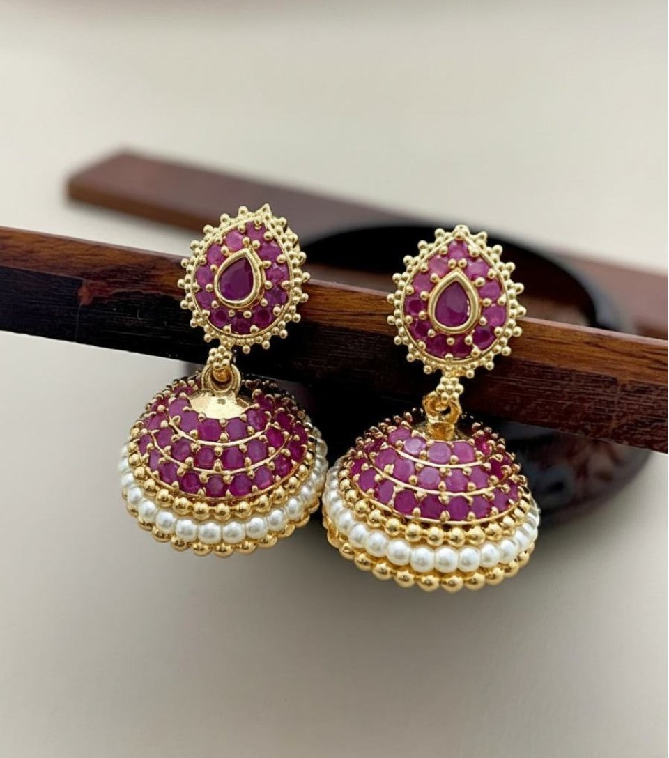 Ruby Pearl Jhumka