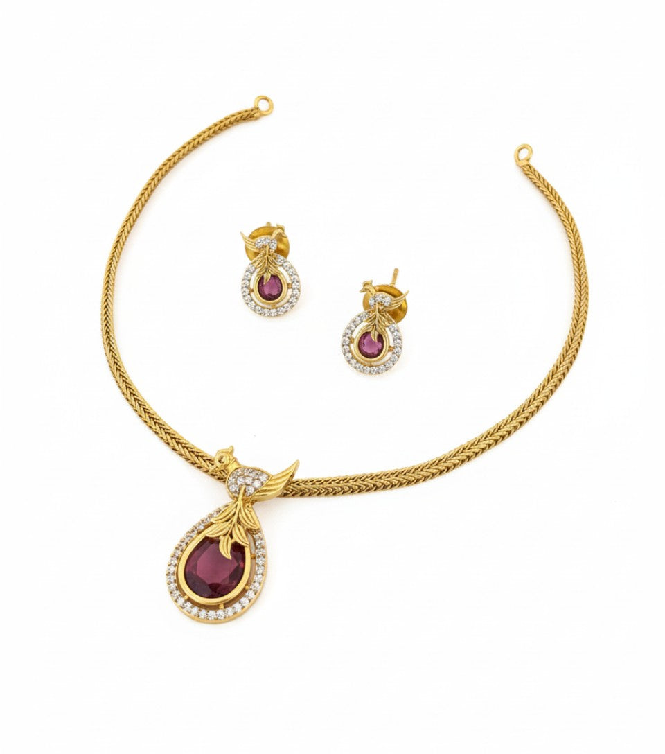 South Heritage Ruby Necklace Set